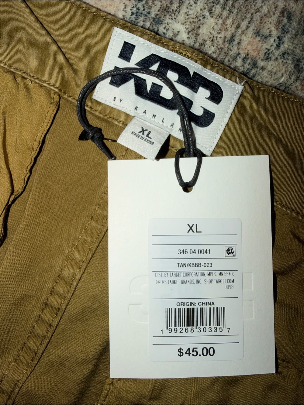 Olive Cargo Drawcord Joggers - Picture 6 of 7